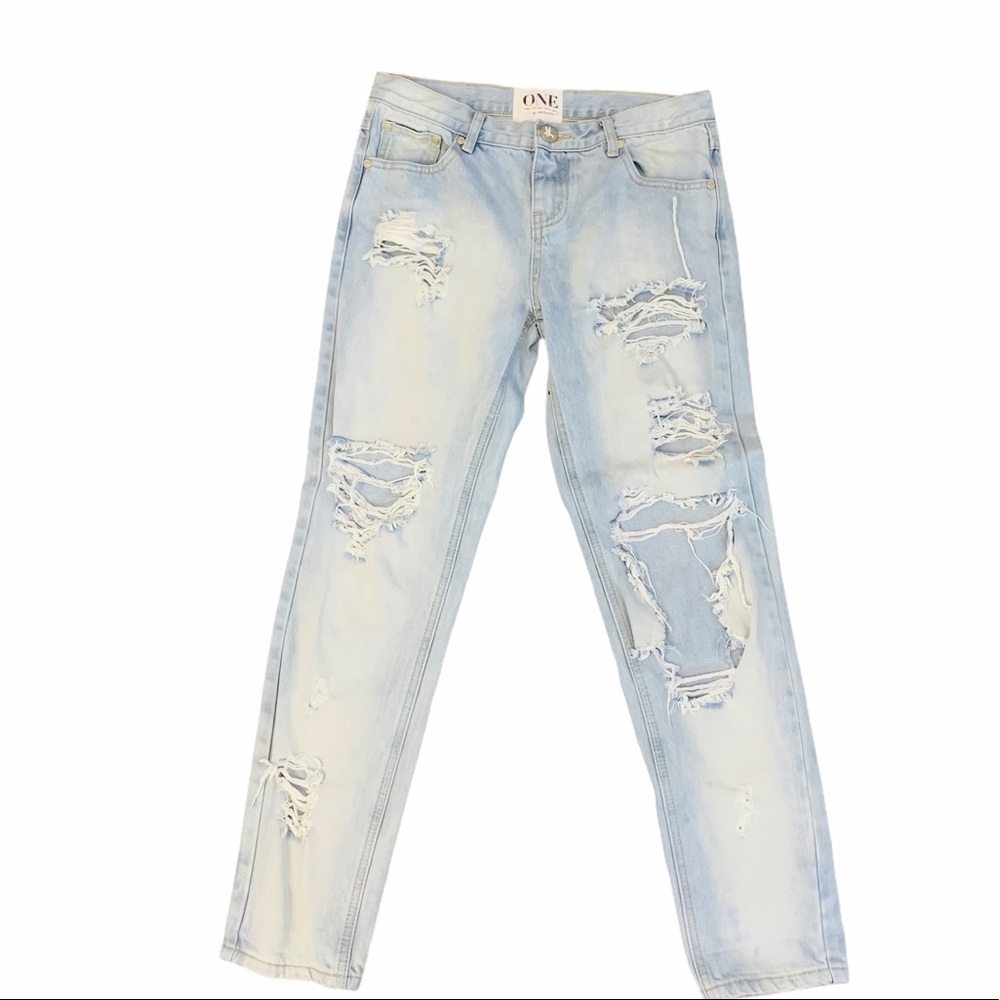 One Teaspoon 26 Ripped Distressed Denim Jeans 1824